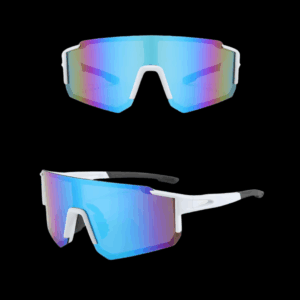 ÓCULOS ESPELHADO Rexxar, Antirreflexo, UV400 BRANCO LENTE AZUL E ROXA