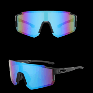 ÓCULOS ESPELHADO Rexxar, Antirreflexo, UV400 PRETO LENTE AZUL E ROXA