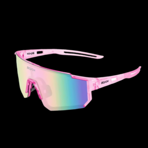 ÓCULOS ESPELHADO Scvcn, Antirreflexo, UV400 ROSA TRANSPARENTE LENTE COLORIDA